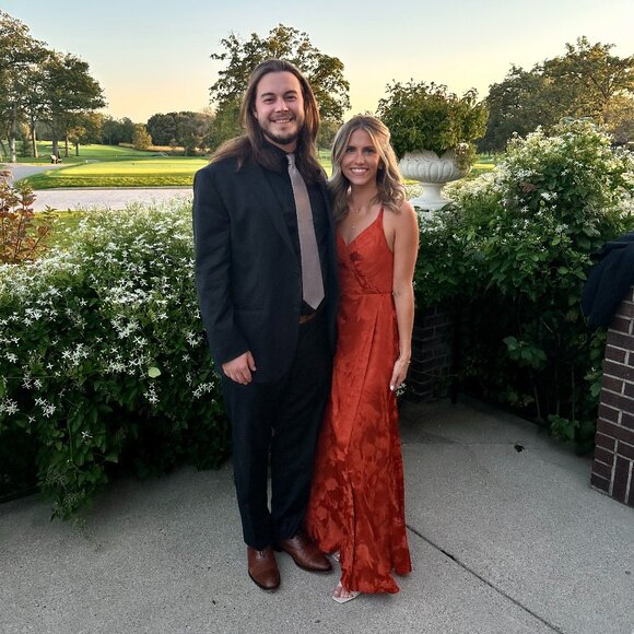 Gabrielle Rust Open Back Maxi Dress - Picture 4 of 5